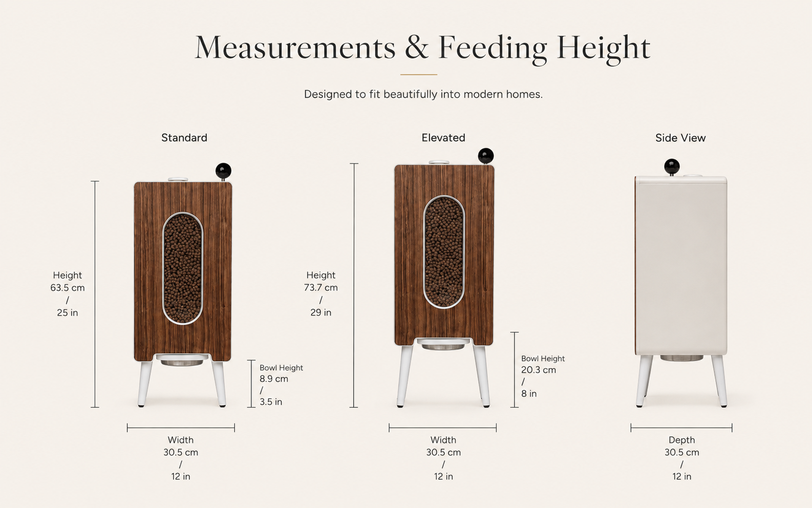 How the dog food dispensing station works