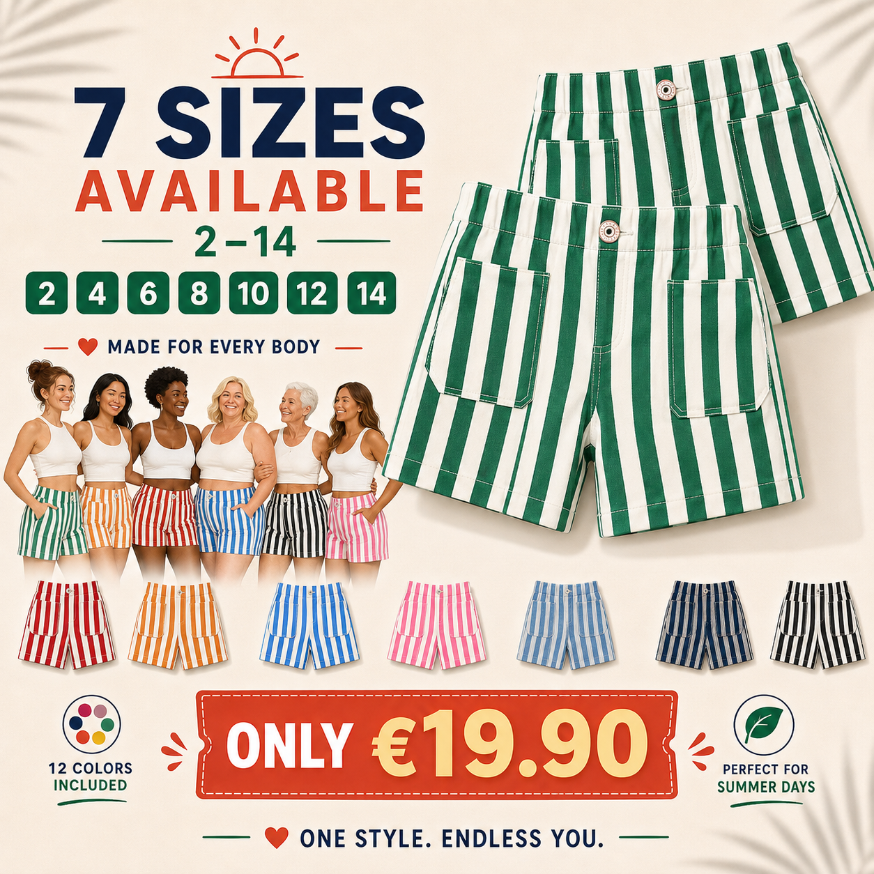[Copy]🔥 Summer Sale ✨ Women’s Striped Denim Shorts | High Waisted Wide Leg Jorts, Casual Jean Shorts for Beach Trips, Vacation & Everyday Summer Outfits 🌴