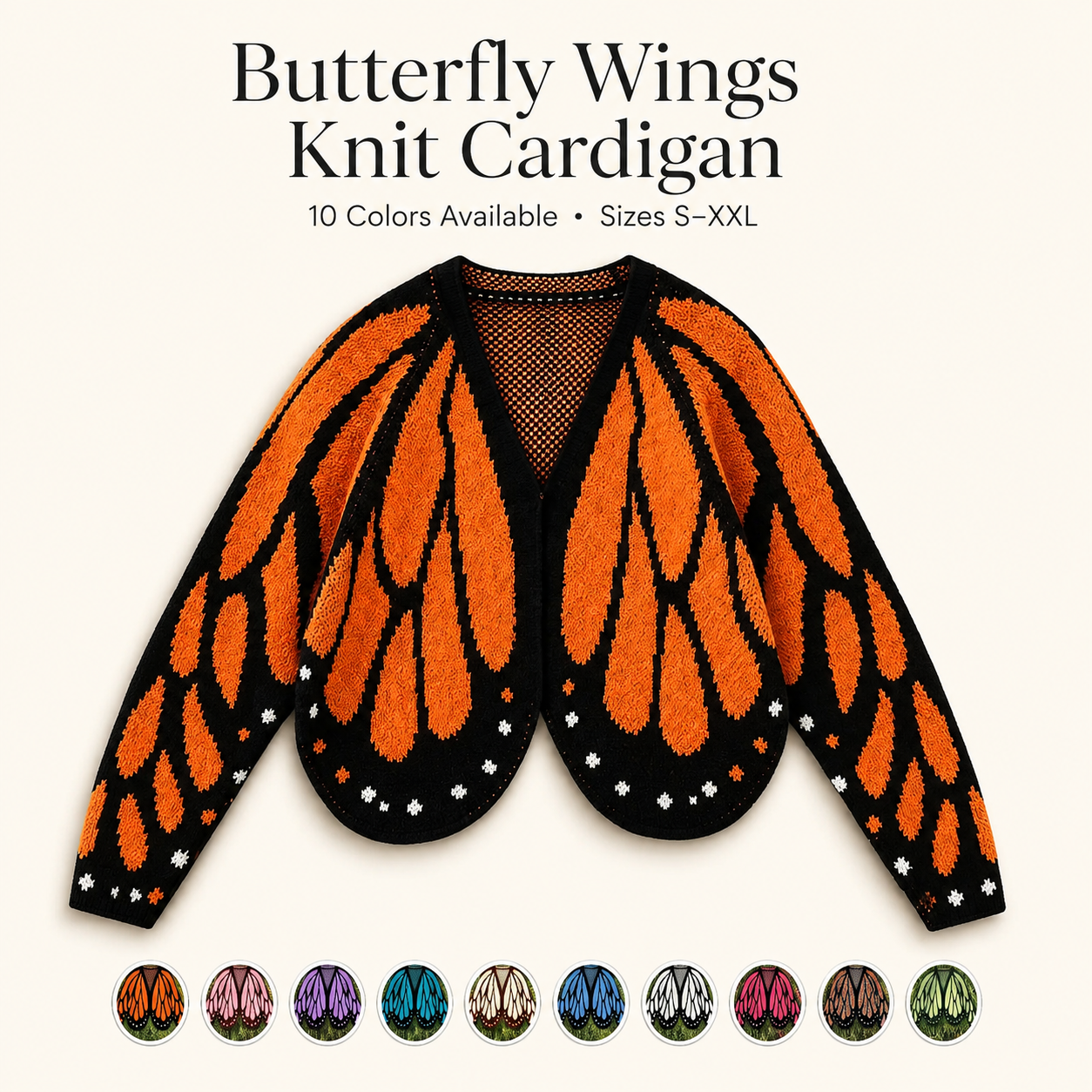 🦋 Women’s Butterfly Wing Knit Cardigan – Loose Fit, Lightweight & Stylish ✨