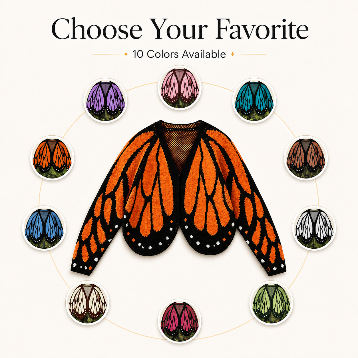 🦋 Women’s Butterfly Wing Knit Cardigan – Loose Fit, Lightweight & Stylish ✨