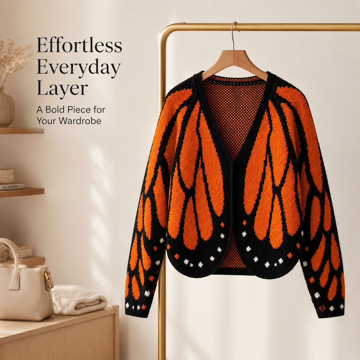 🦋 Women’s Butterfly Wing Knit Cardigan – Loose Fit, Lightweight & Stylish ✨