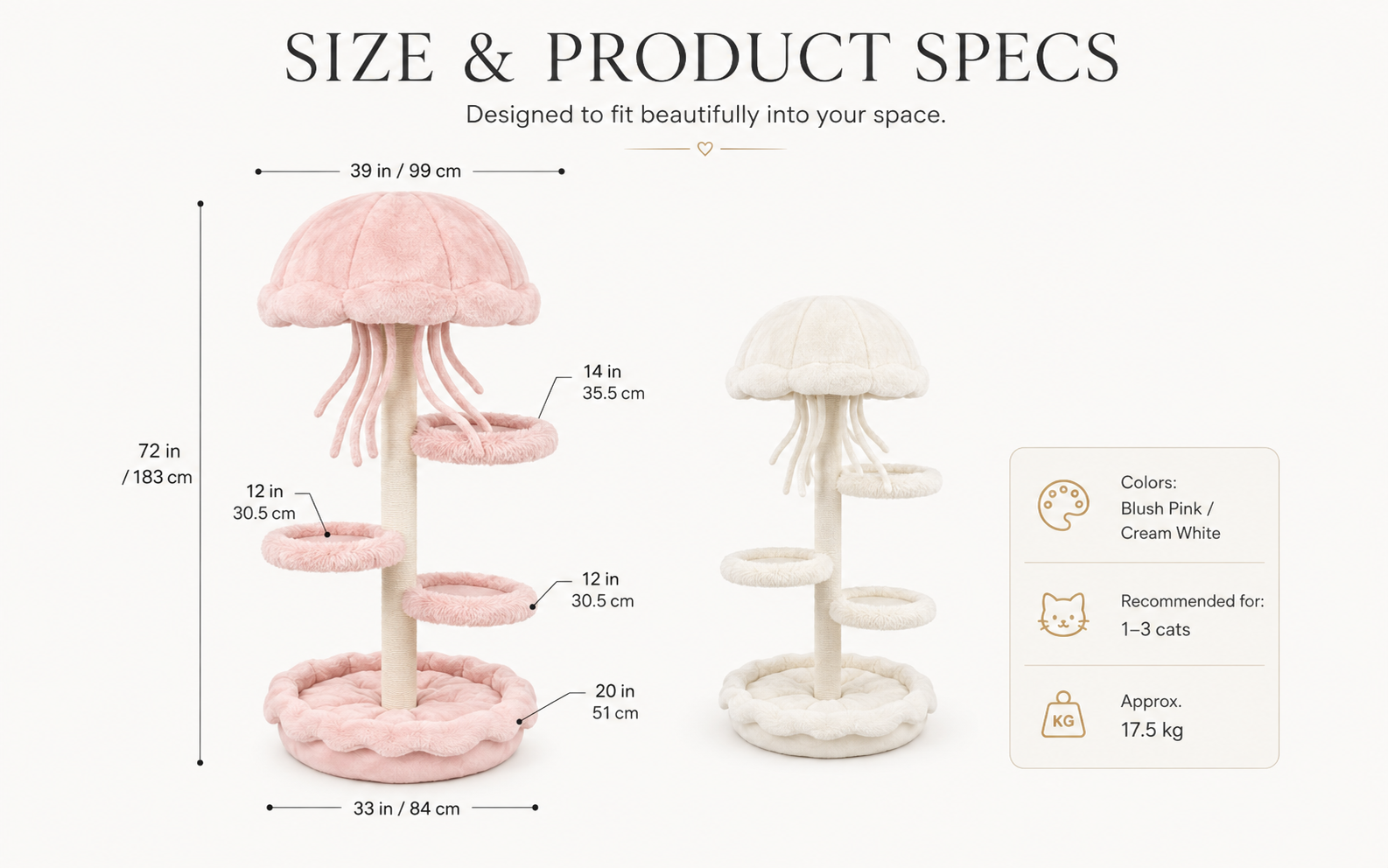 EU Warehouse Fast Delivery Jellyfish Cat Tree