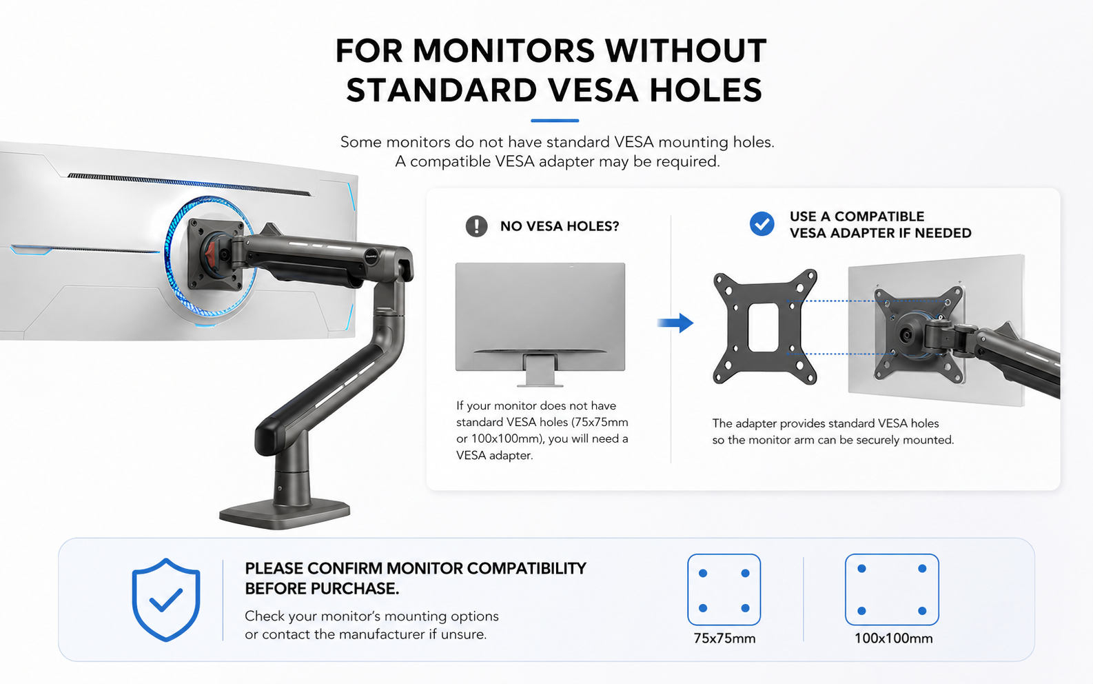 Monitor VESA Adapter Compatibility