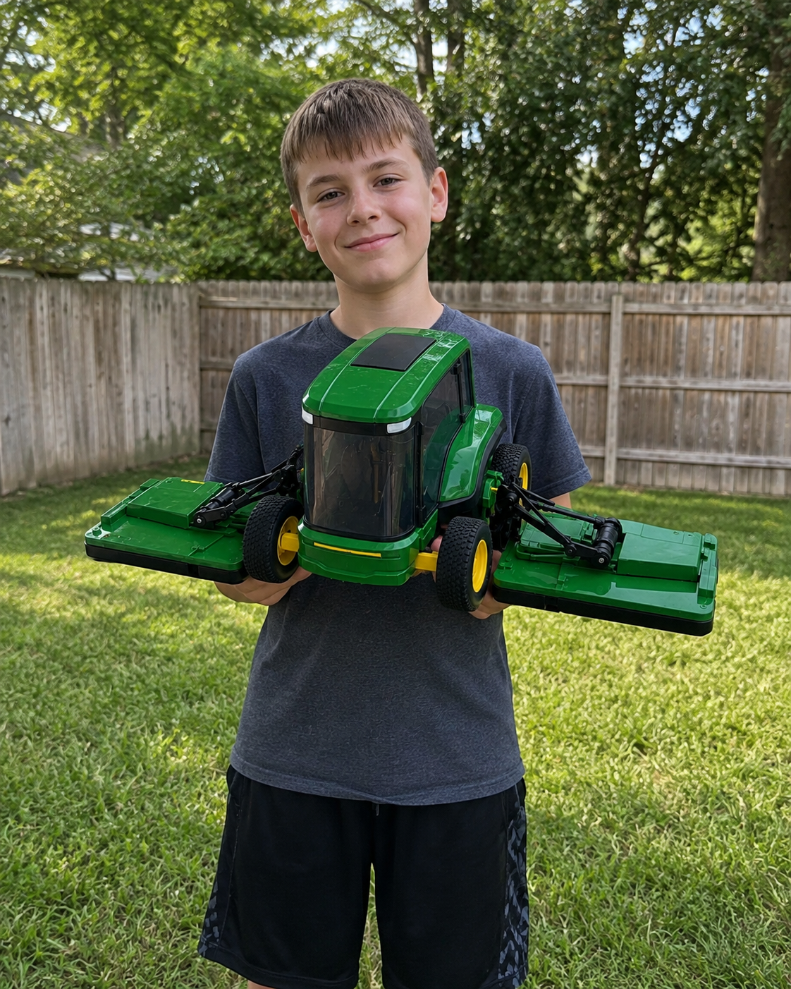 RC mower unboxing customer photo