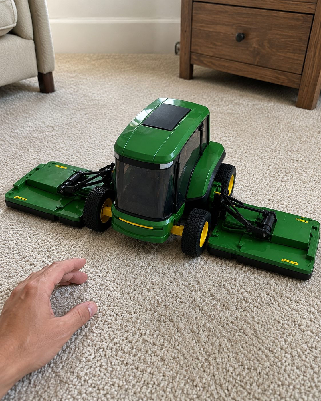 RC mower indoor customer detail photo