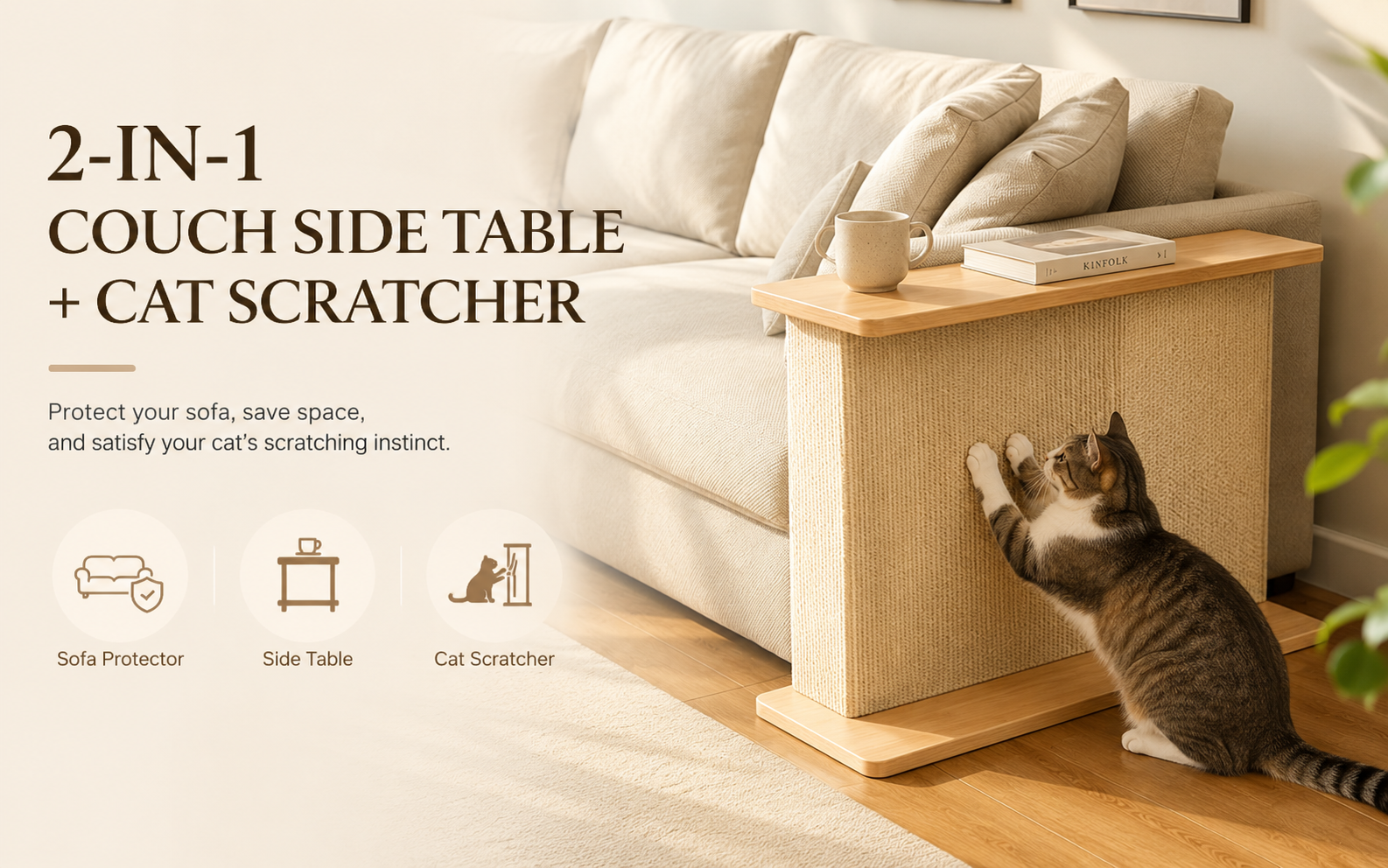 stable cat scratcher end table