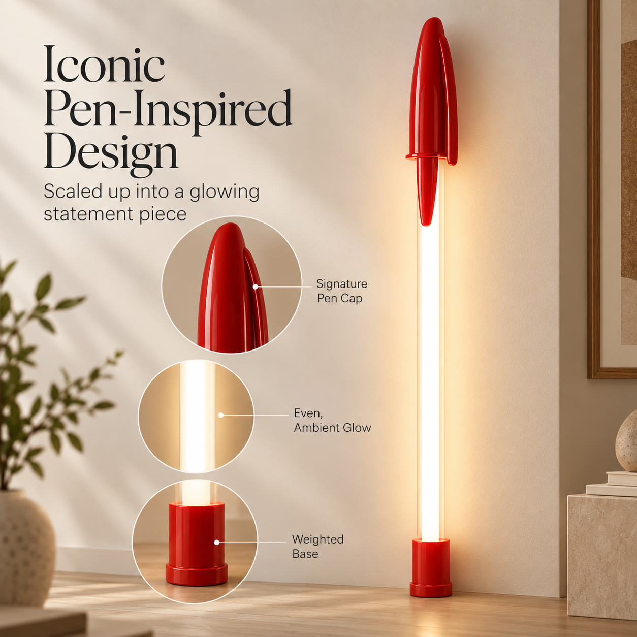 Oversized Pen LED Lamp