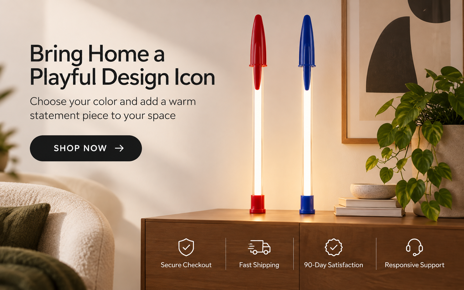 Pen lamp material details