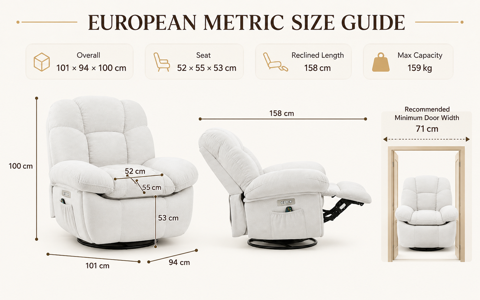Comfortable Recliner for Reading Coffee and Relaxation