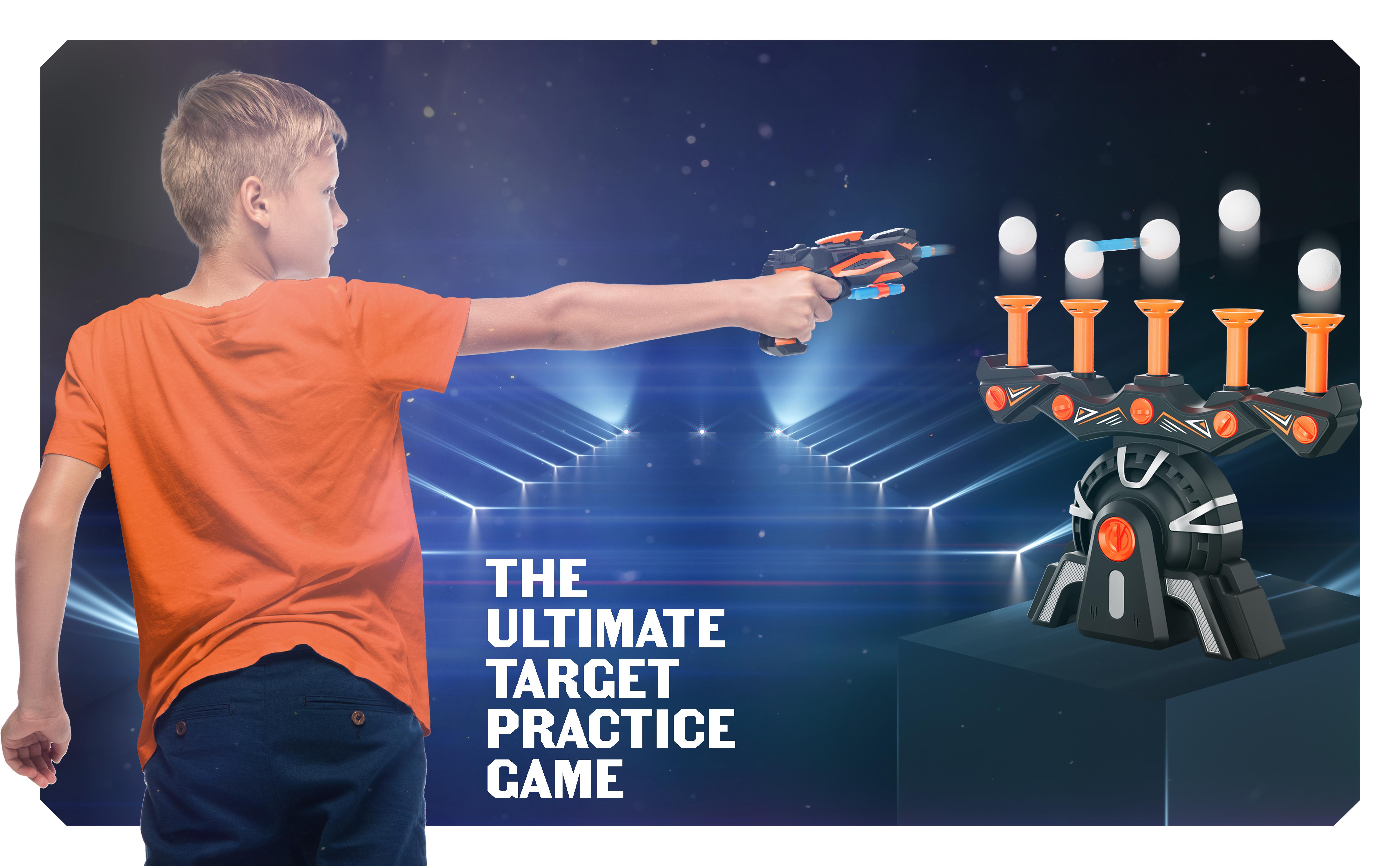 Hovering foam target game