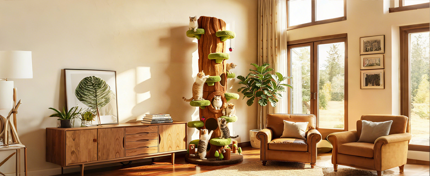 cat tree for indoor cats large adult
