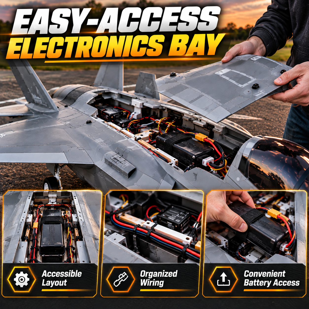 ✈ Giant Style EDF RC Fighter Jet – Large-Scale High-Performance Aircraft 🔥