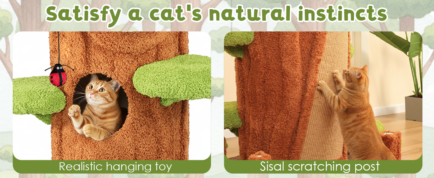 cat tree for indoor cats large adult