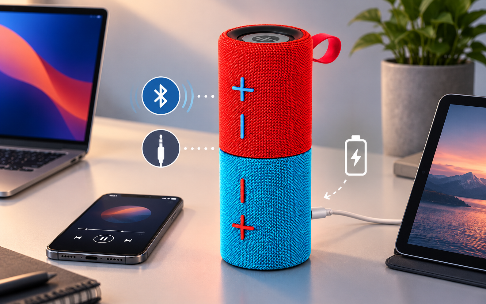 portable stereo sound speaker