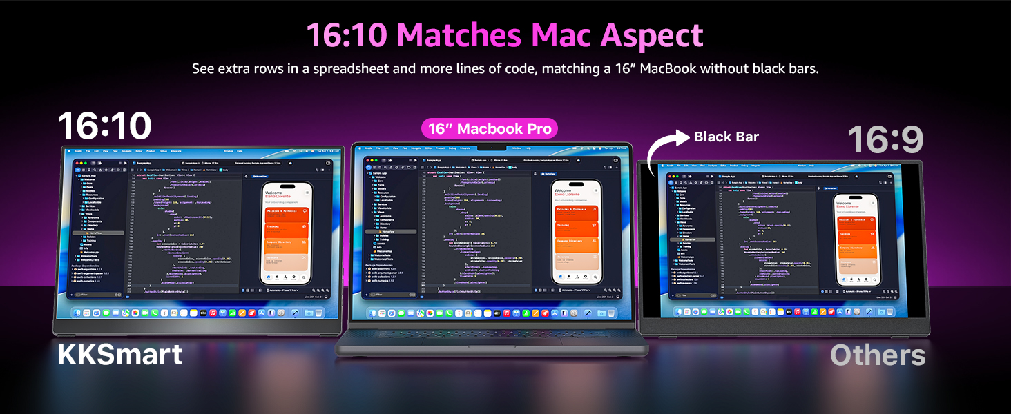 16:10 display aspect ratio
