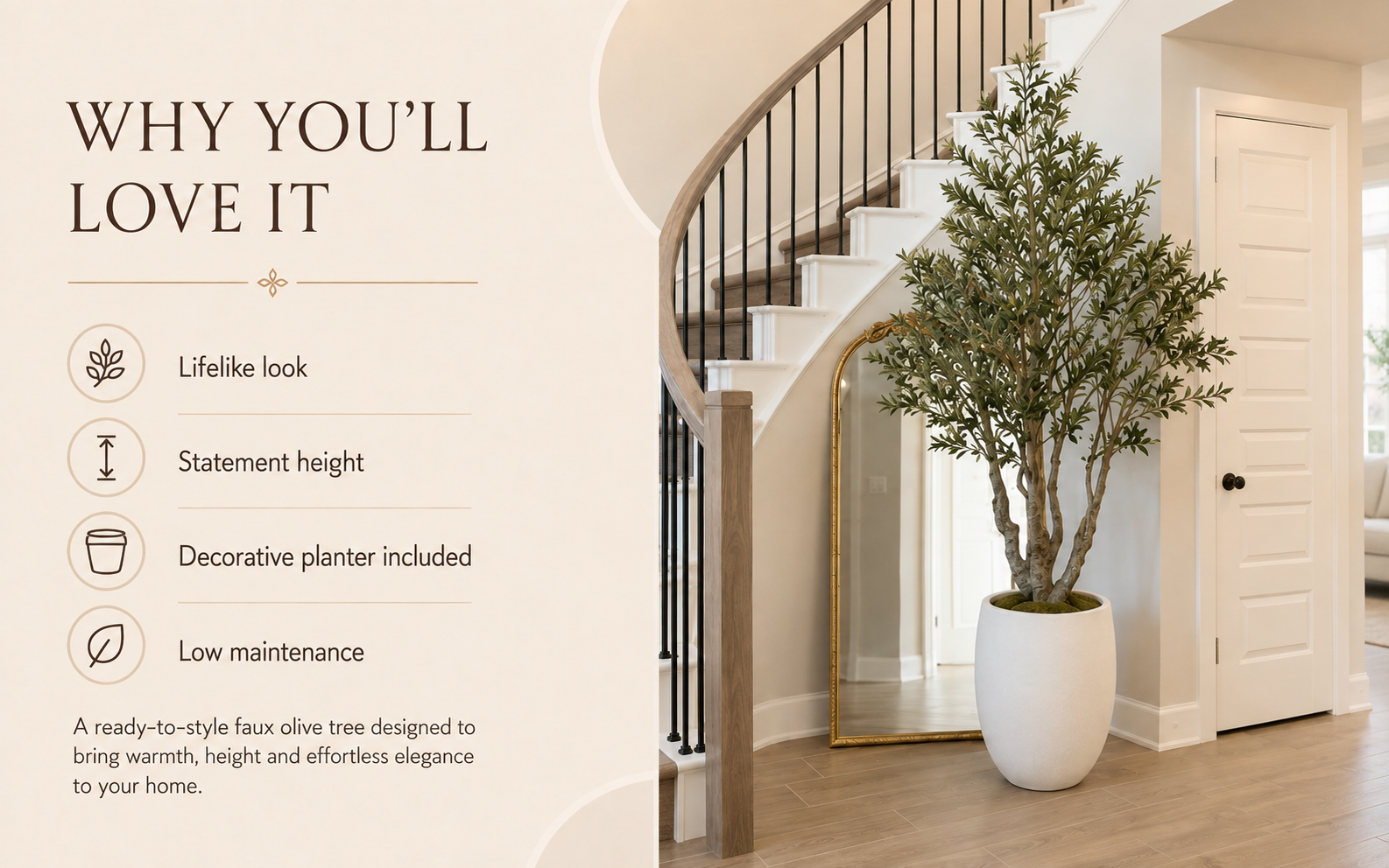 Large Faux Olive Tree Why You'll Love It
