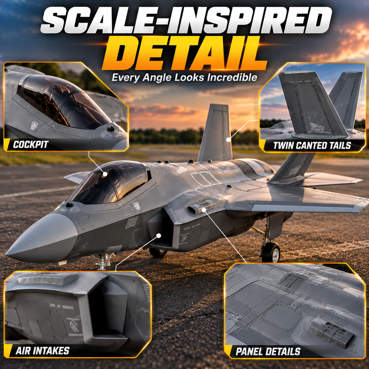 ✈ Giant Style EDF RC Fighter Jet – Large-Scale High-Performance Aircraft 🔥