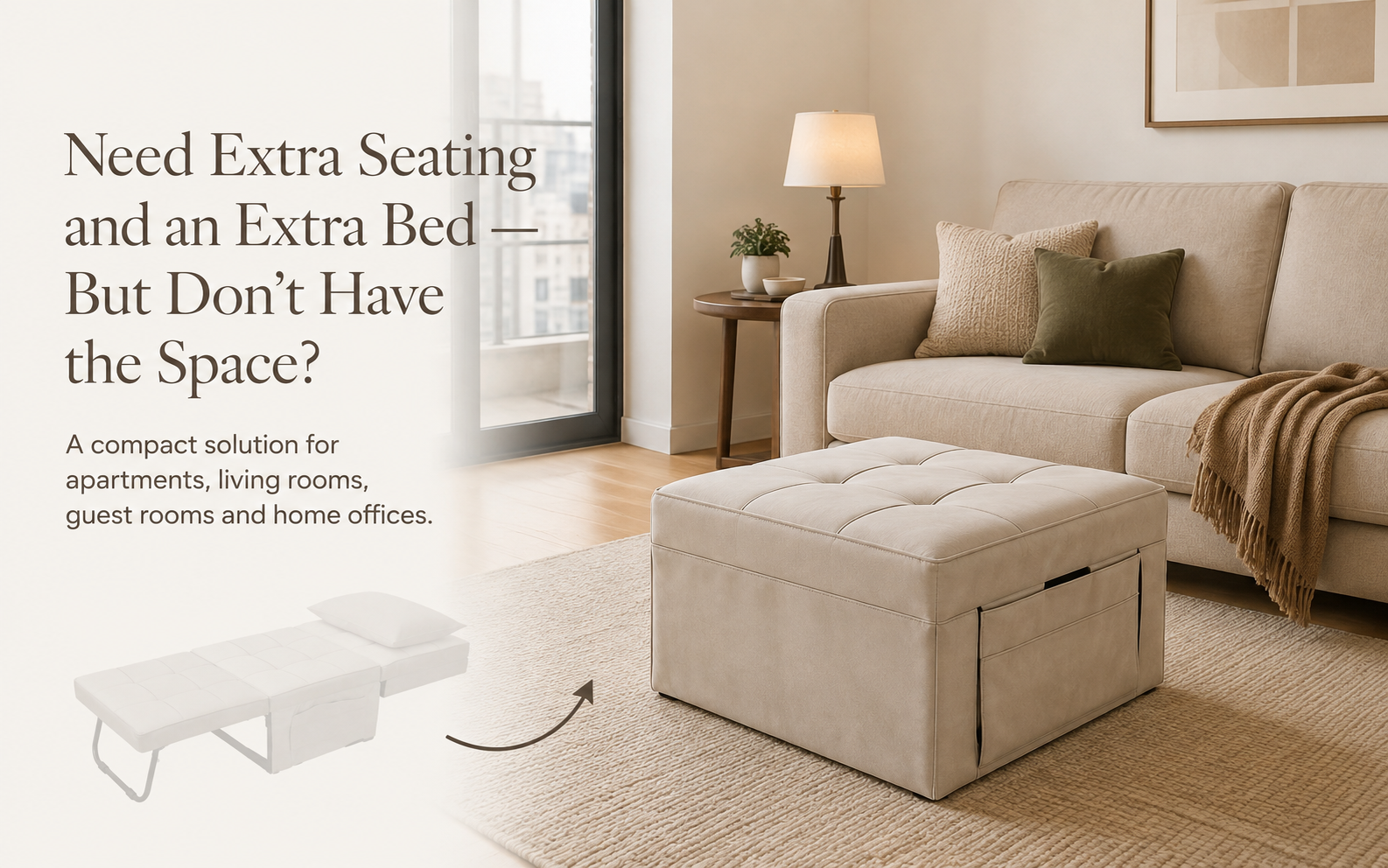 Convertible Ottoman Lounger