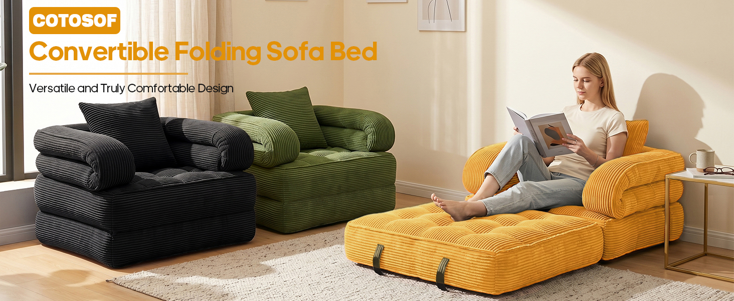 Folding Sofa Bed Convertible Sleeper Chair