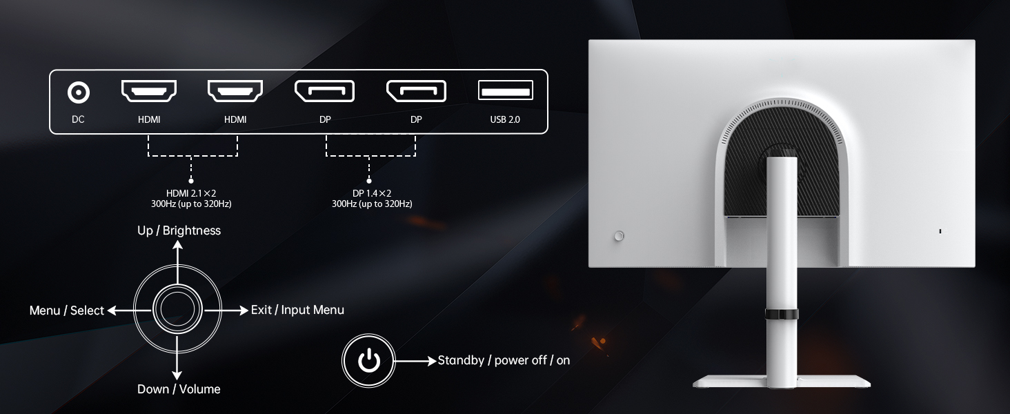 Adjustable gaming monitor stand