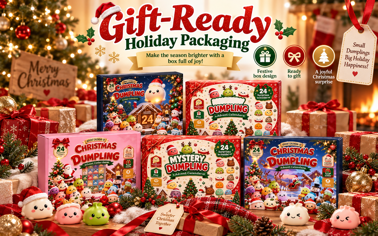 Christmas Squishies Advent Calendar 1 box 14.99 and 2 boxes 19.99