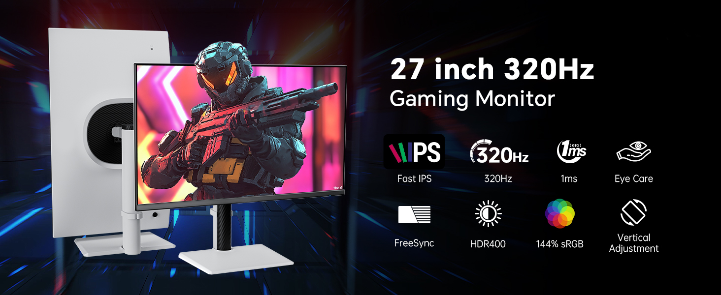 27 inch QHD gaming monitor
