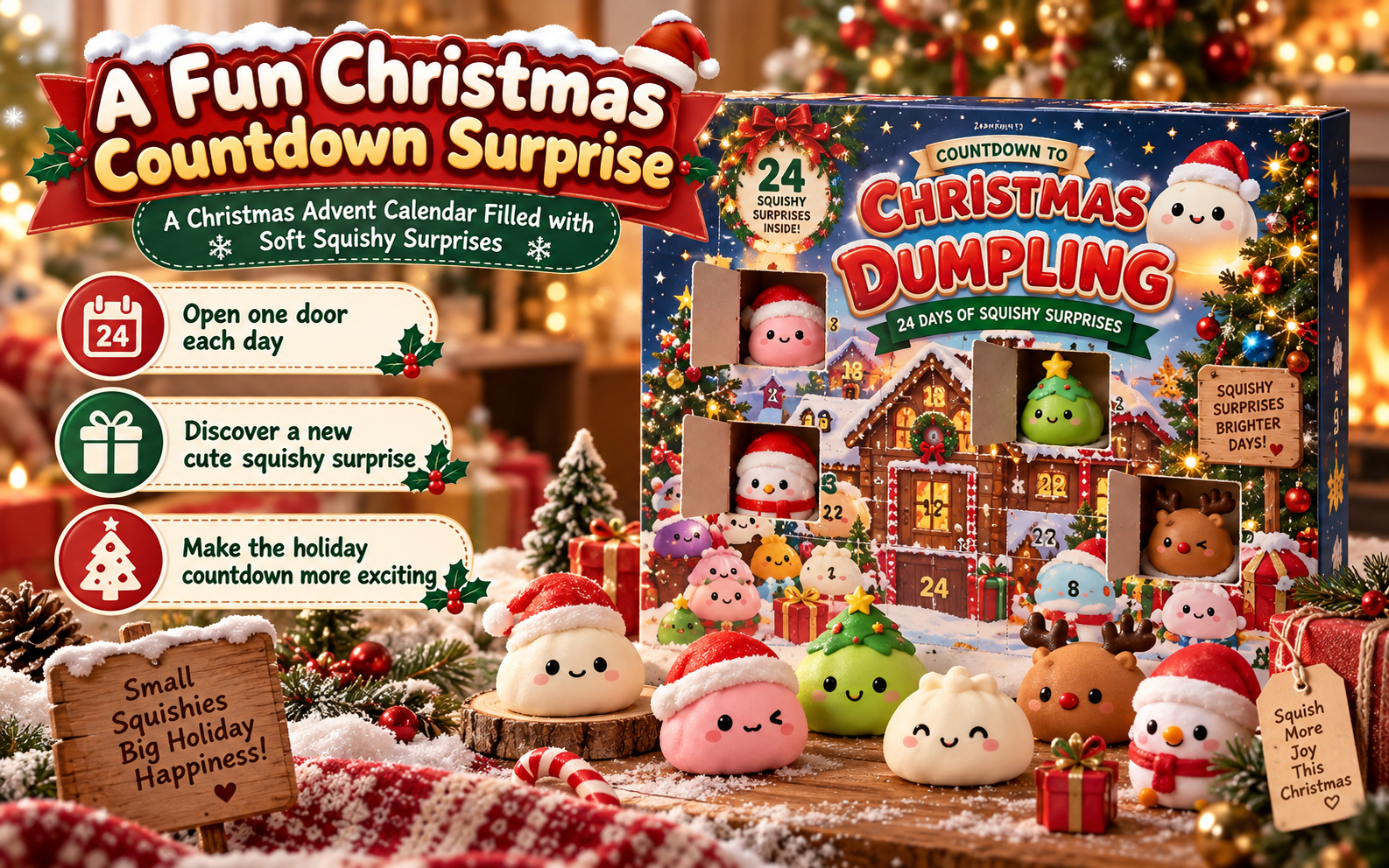 Christmas Advent Calendar 24 day countdown surprise