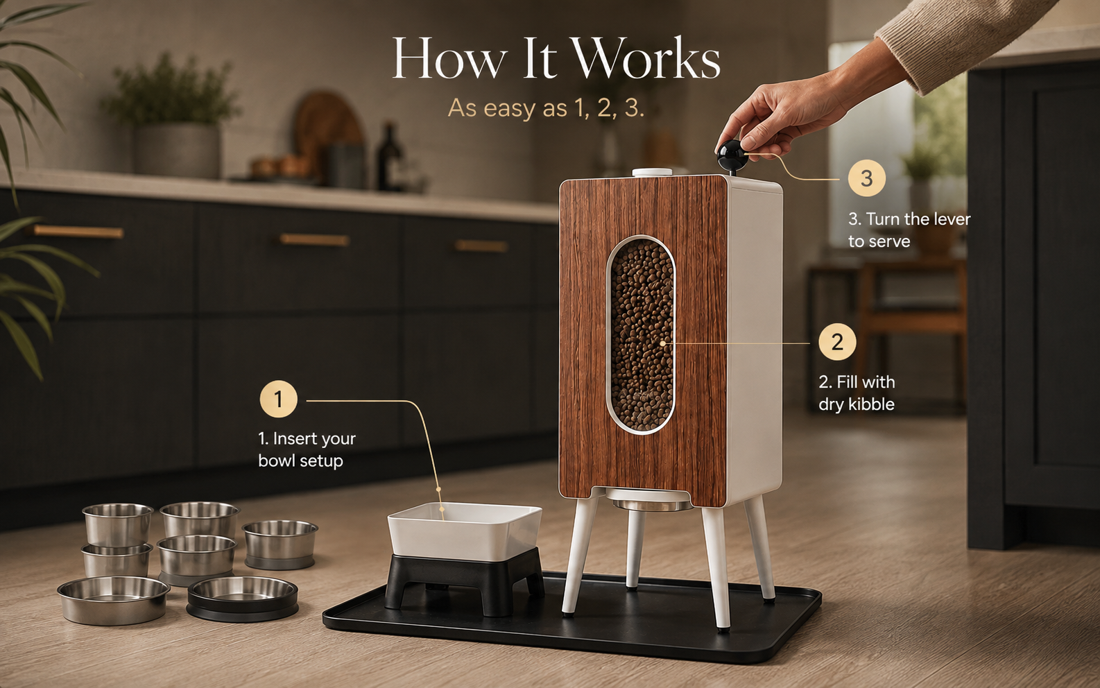 Dog feeder measurements and feeding height