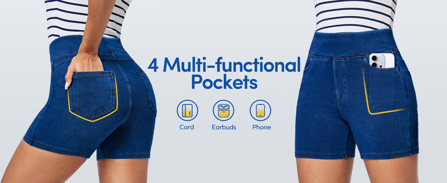 high waisted jean shorts women