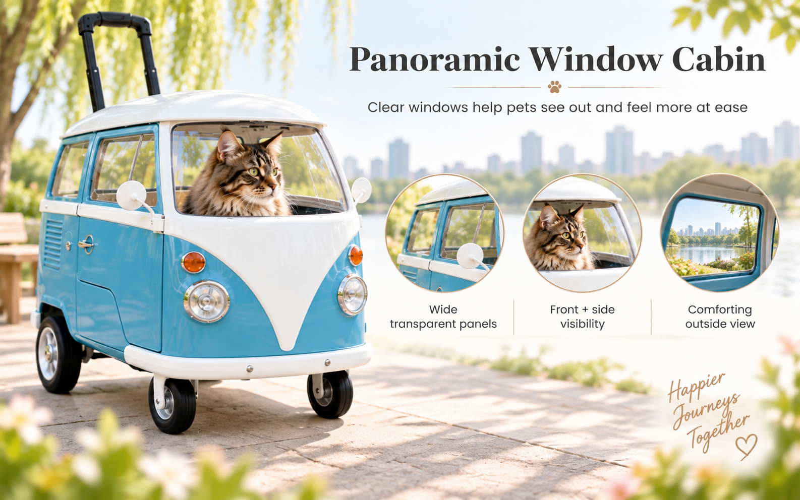 Spacious pet cabin
