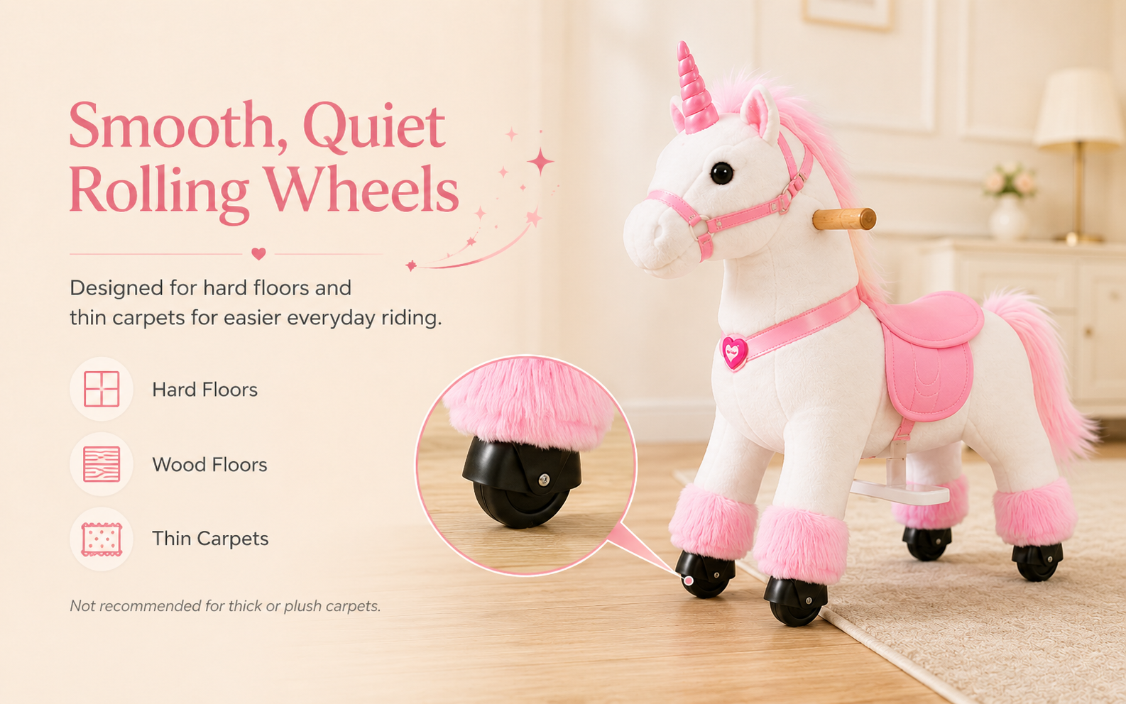 Ride On Unicorn Fun Sound Button