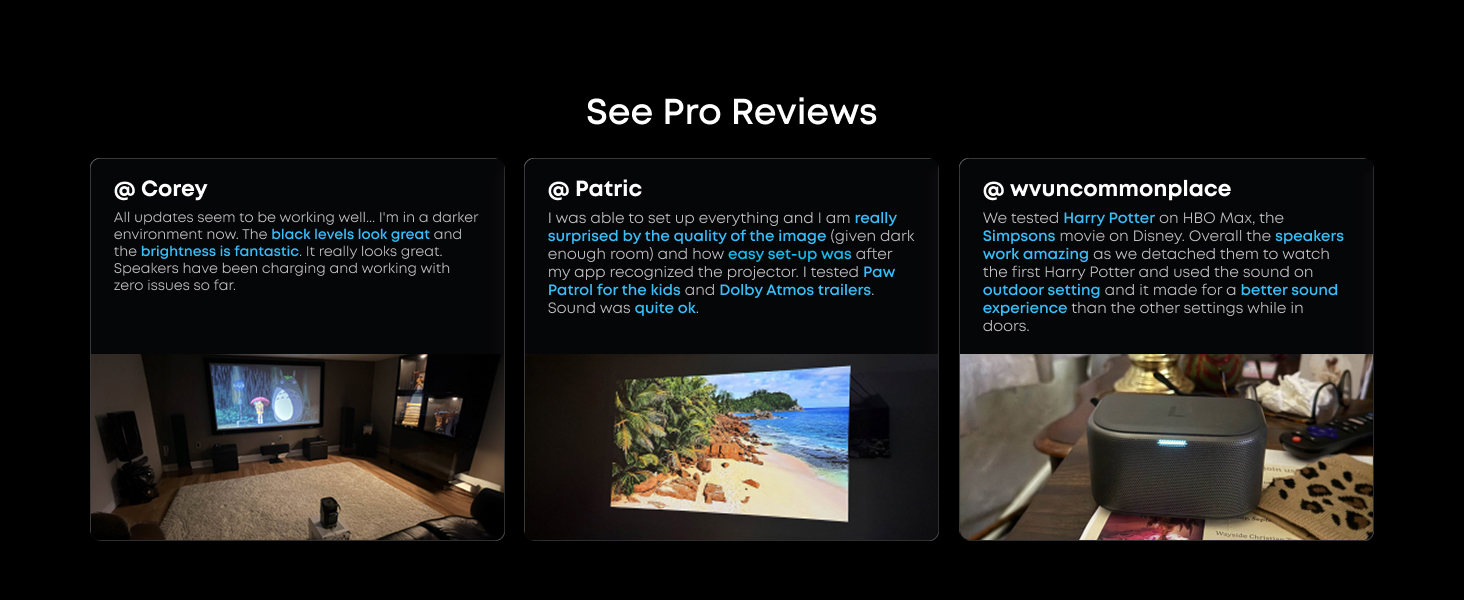 Smart streaming projector