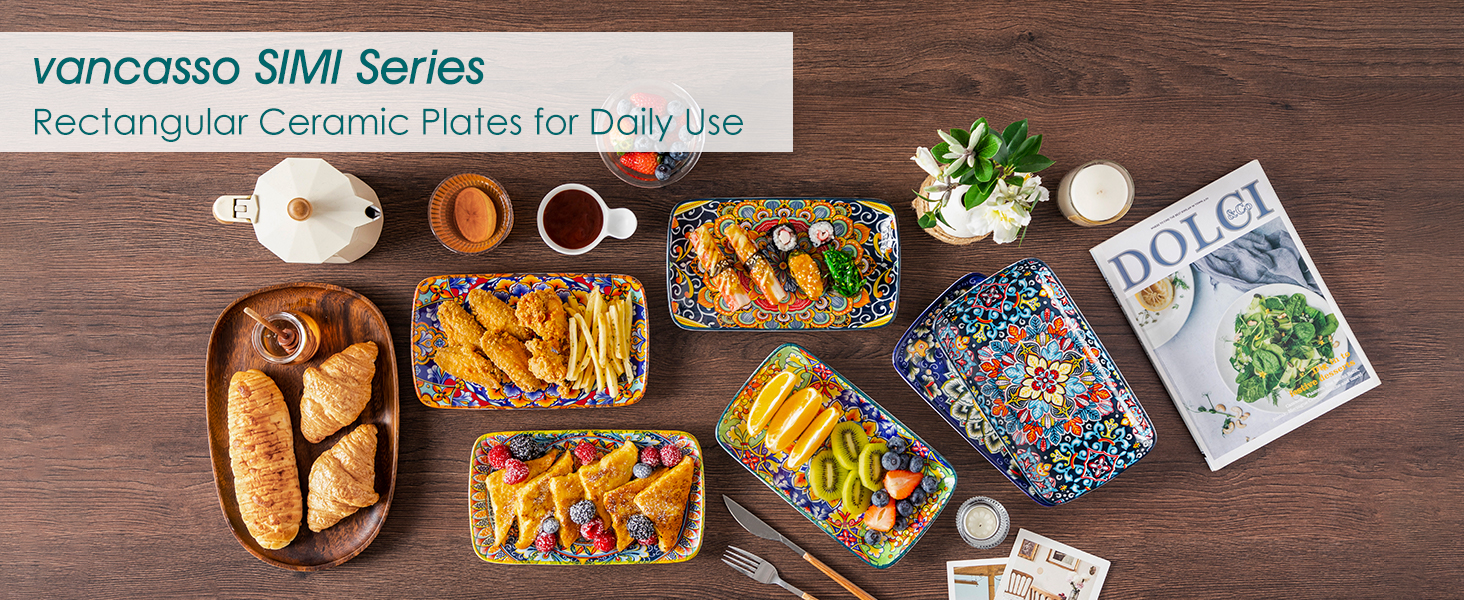 Ceramic Plates Set of 6