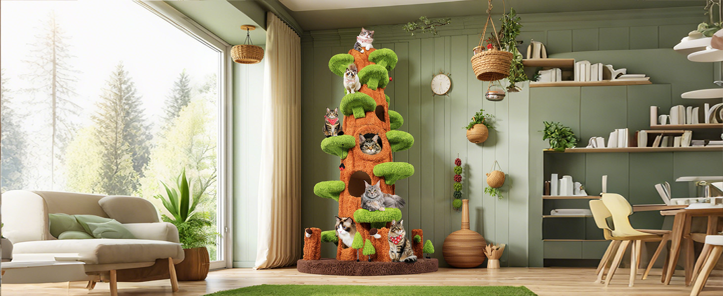 cat tree for indoor cats large adult