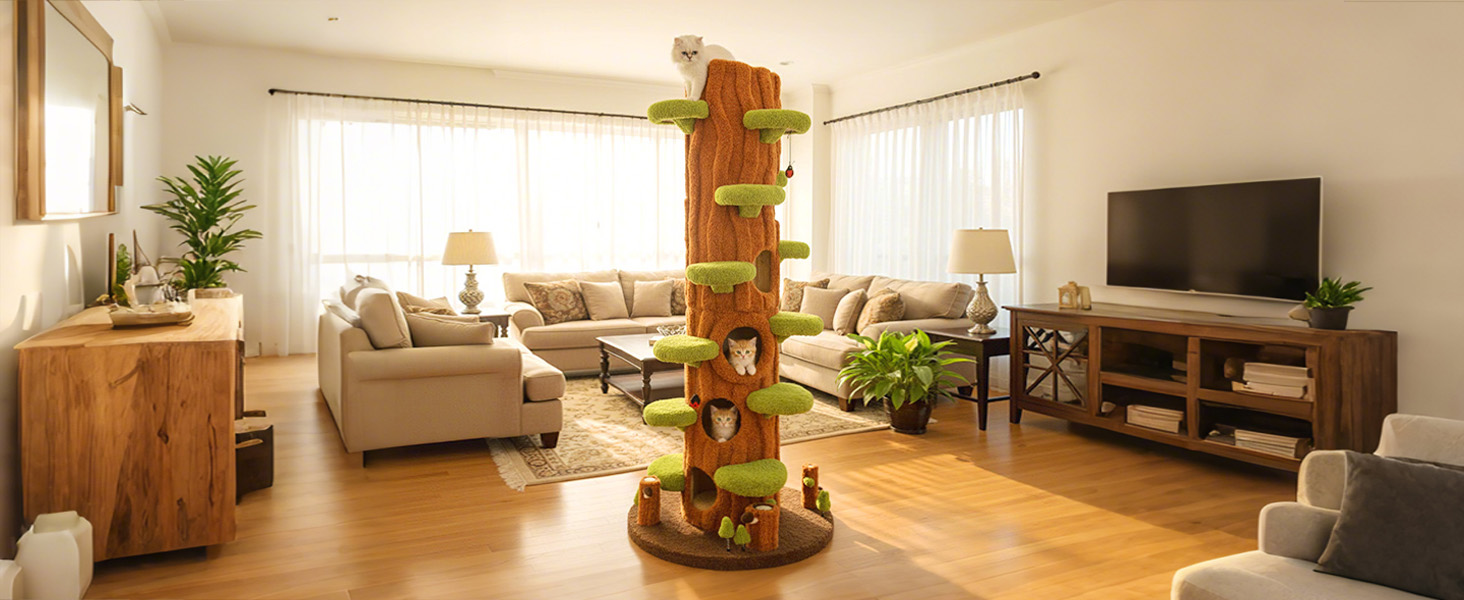 cat tree for indoor cats large adult