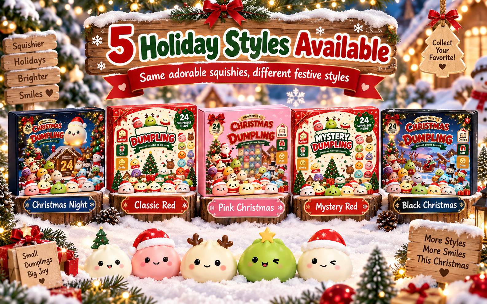 Christmas Squishies Advent Calendar bundle deal - 1 box and 2 boxes