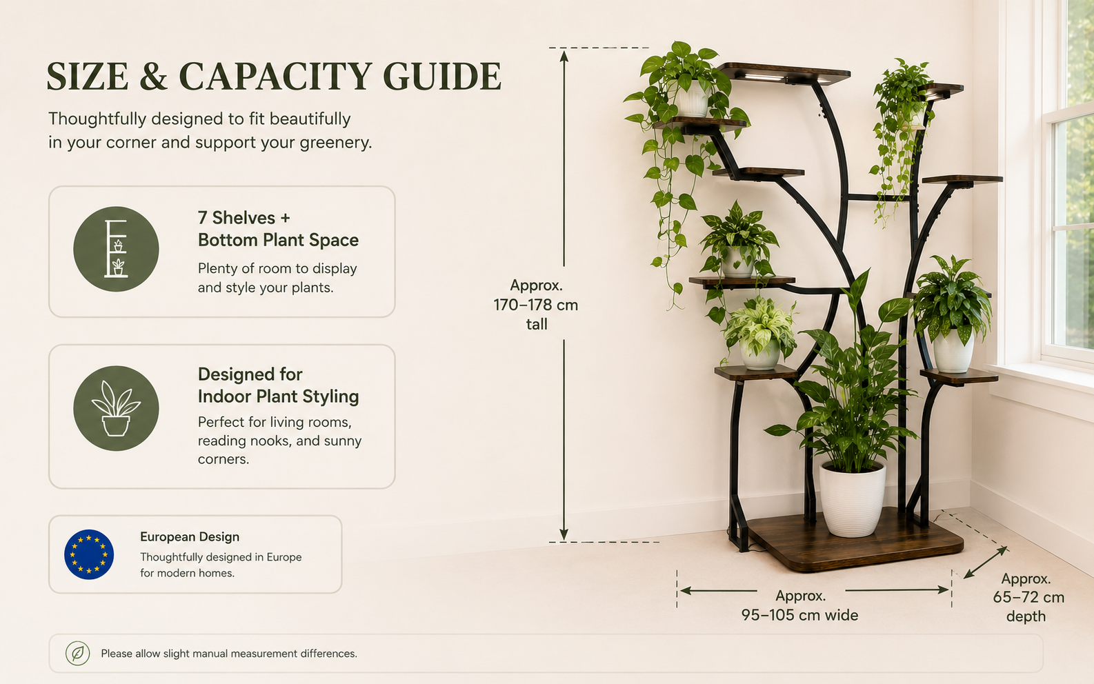 Secure Packaging Corner Plant Stand