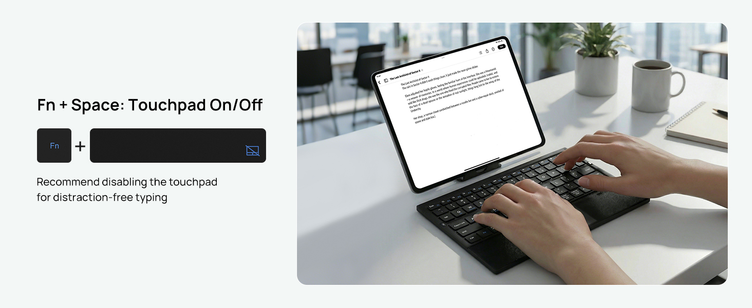 Tri-Fold Keyboard Feature