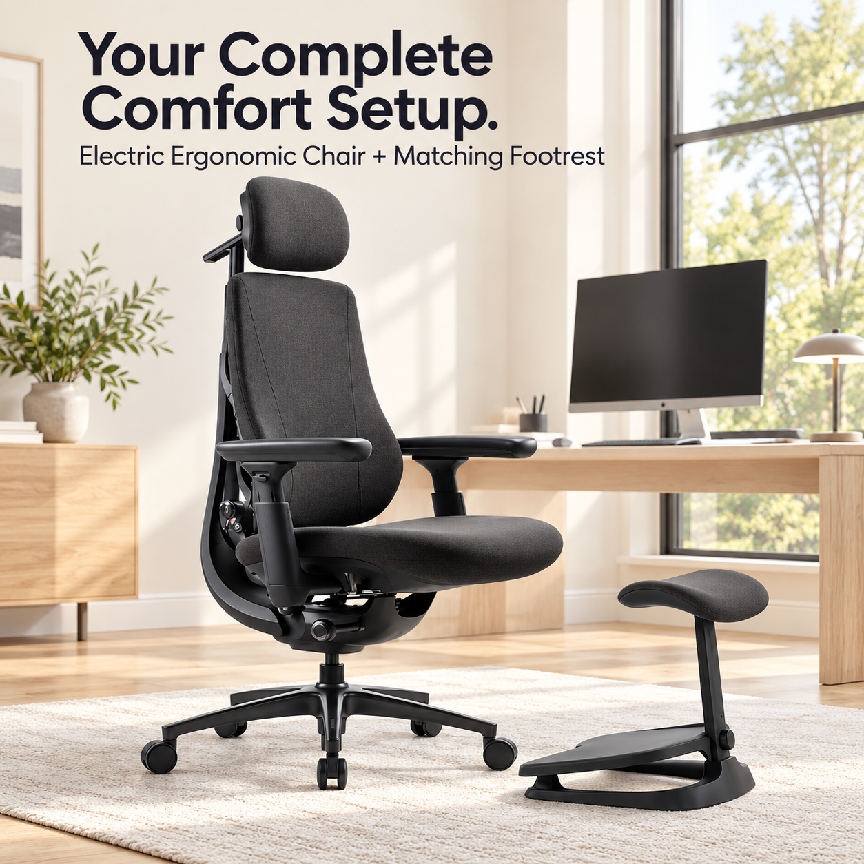 Active Airflow Ergonomic Office Chair with Dynamic Lumbar Support