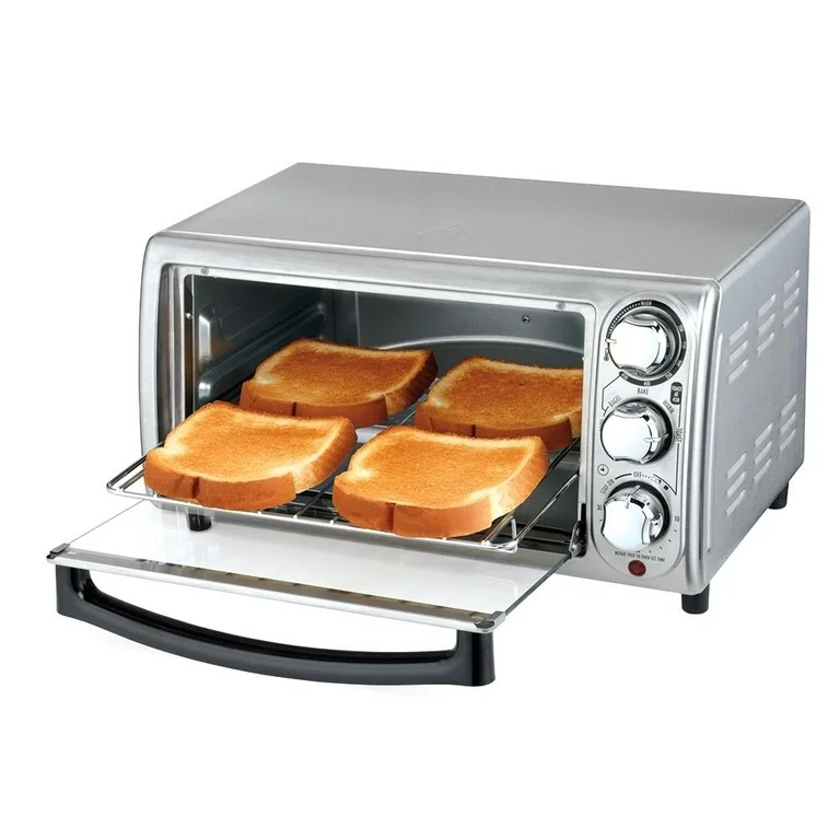 Horno Eléctrico Hamilton Beach 4 Rebanadas Acero Inoxidable