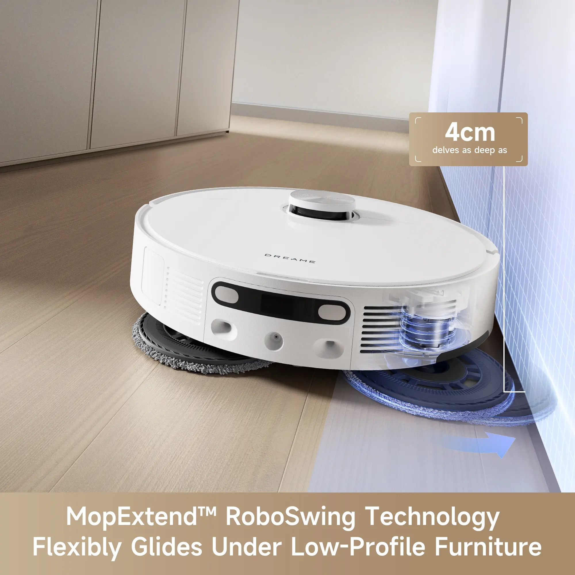 Robot aspirador y fregasuelos de 10.000 Pa