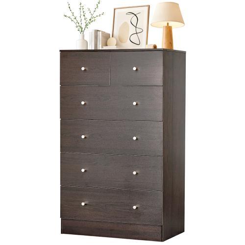 Cómoda rosa de 5 cajones para dormitorio, cómoda moderna de madera, cómodas rosas para dormitorio de niñas, dispositivo antivuelco, tirador de metal oro rosa, sala de estar, recibidor, pasillo, oficina