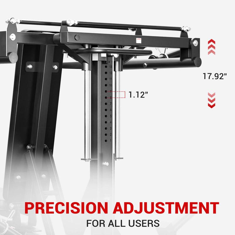 Máquina multifuncional V7 3 en 1 para press de banca y press de hombros, equipo de fitness para entrenamiento de fuerza con ángulos ajustables.