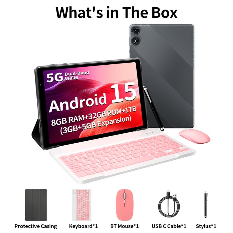 [Novedades] Tablet PRITOM de 10 pulgadas con Android 16, WiFi 5G, 12 GB de RAM (3+9 GB), 32 GB de almacenamiento interno (1 TB), batería de 6000 mAh. Perfecta para trabajar y jugar. Mejora tu tecnología. Batería de larga duración. Dispositivo versátil. Re