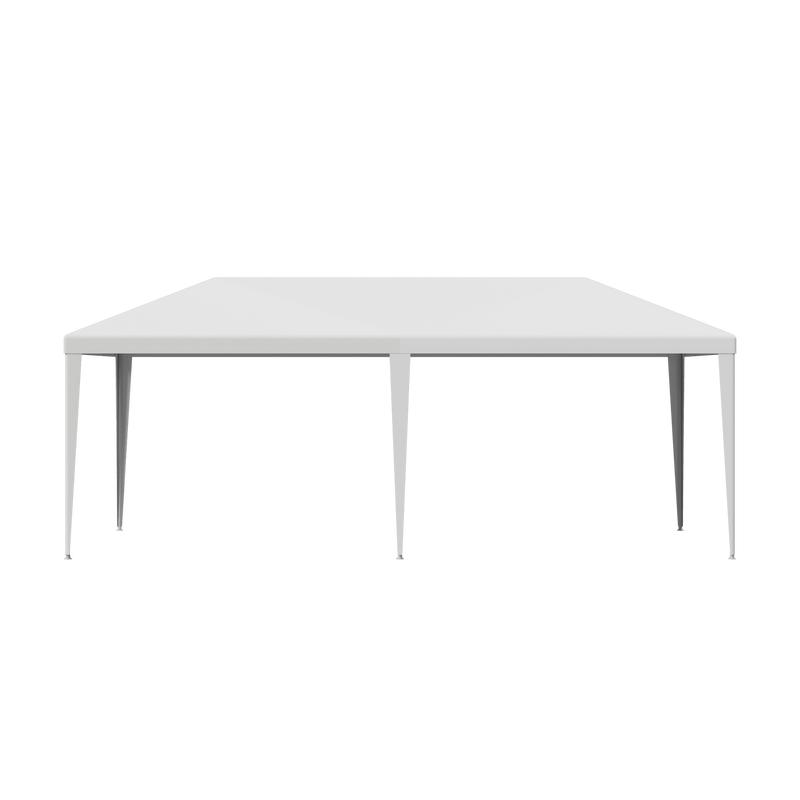 Toldo parasol de gran tamaño - SUPERDEAL Toldo exterior con estructura de acero, opción de varios tamaños, material de polietileno para bodas y eventos (blanco)