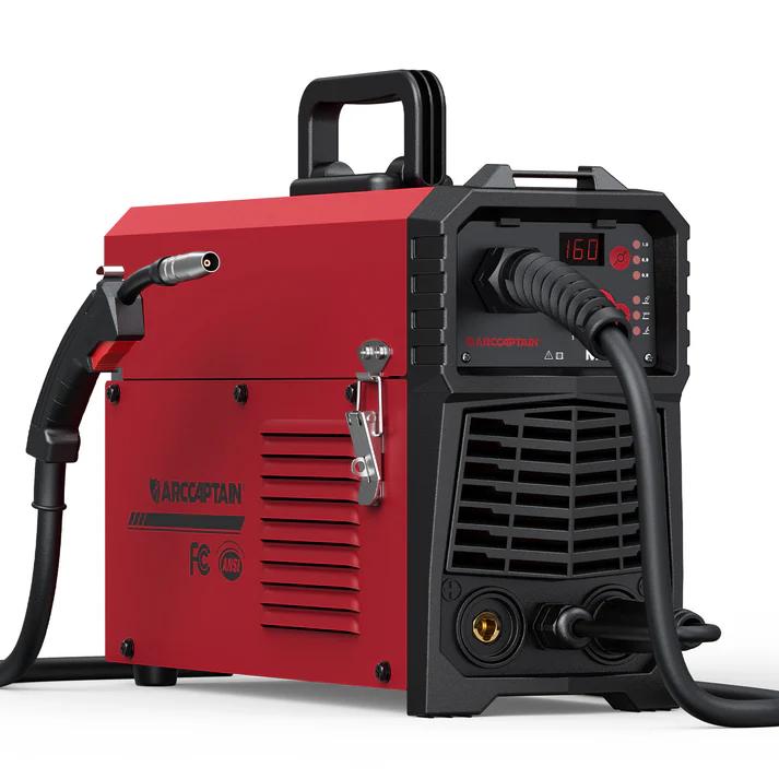 Soldadora portátil sin gas 3 en 1 con núcleo fundente, 110 V, MIG/Lift TIG/Stick, con inversor Synergy IGBT para proyectos de bricolaje domésticos y tareas de soldadura ligeras. Oferta de Black Friday y Cyber ​​Monday.