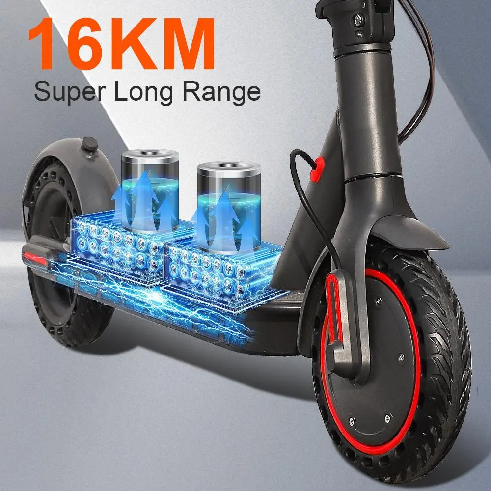 Scooter eléctrico con asiento: motor de 350 W, 19 mph