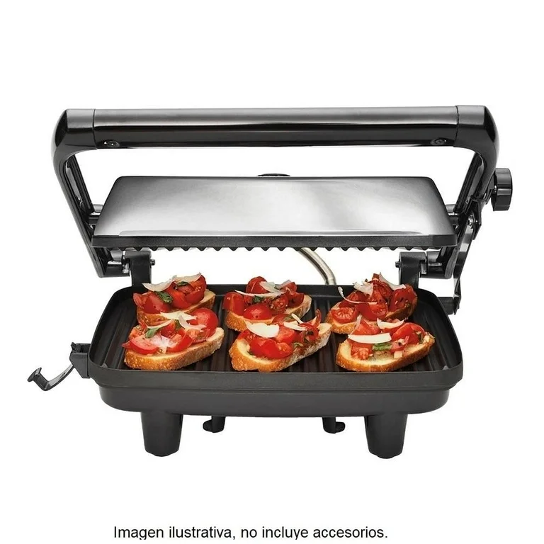 Sandwichera Hamilton Beach Panini Gourmet Negra
