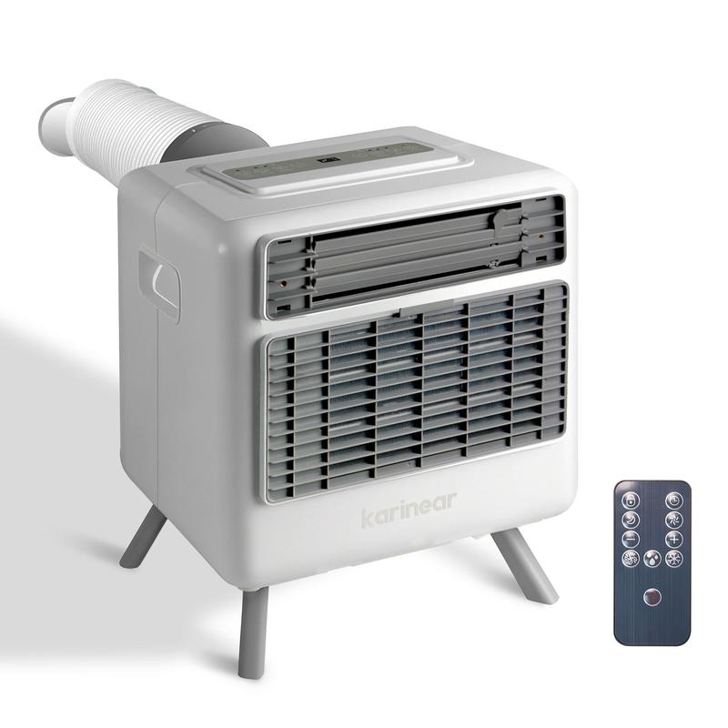 Aire acondicionado portátil Karinear, 3300 BTU (5000 BTU ASHRAE), enfriamiento rápido hasta 16 °C, 3 modos de enfriamiento, temporizador de 24 horas, duradero para camping, caravana, ventilador de refrigeración de aire acondicionado, unidad de aire acondi