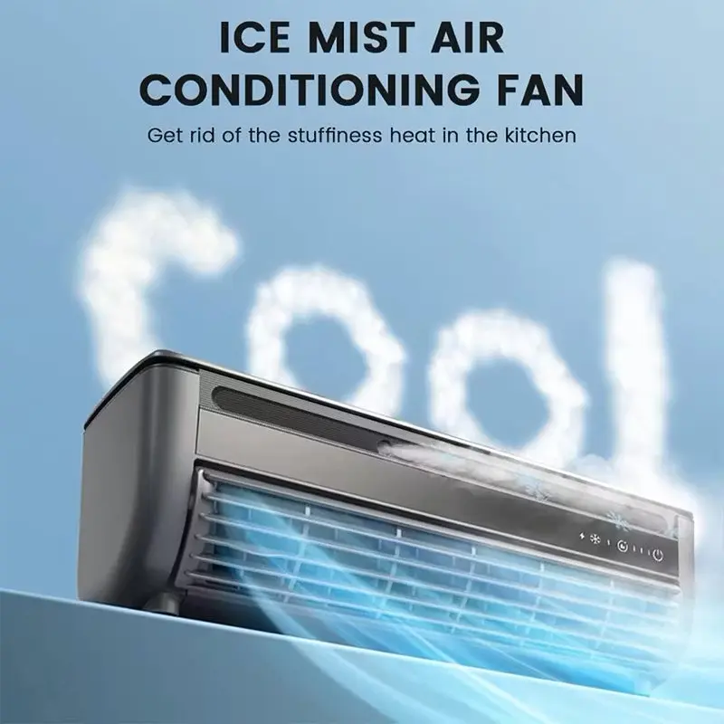Mini ventilador de aire acondicionado de 6000 mAh y 3 velocidades